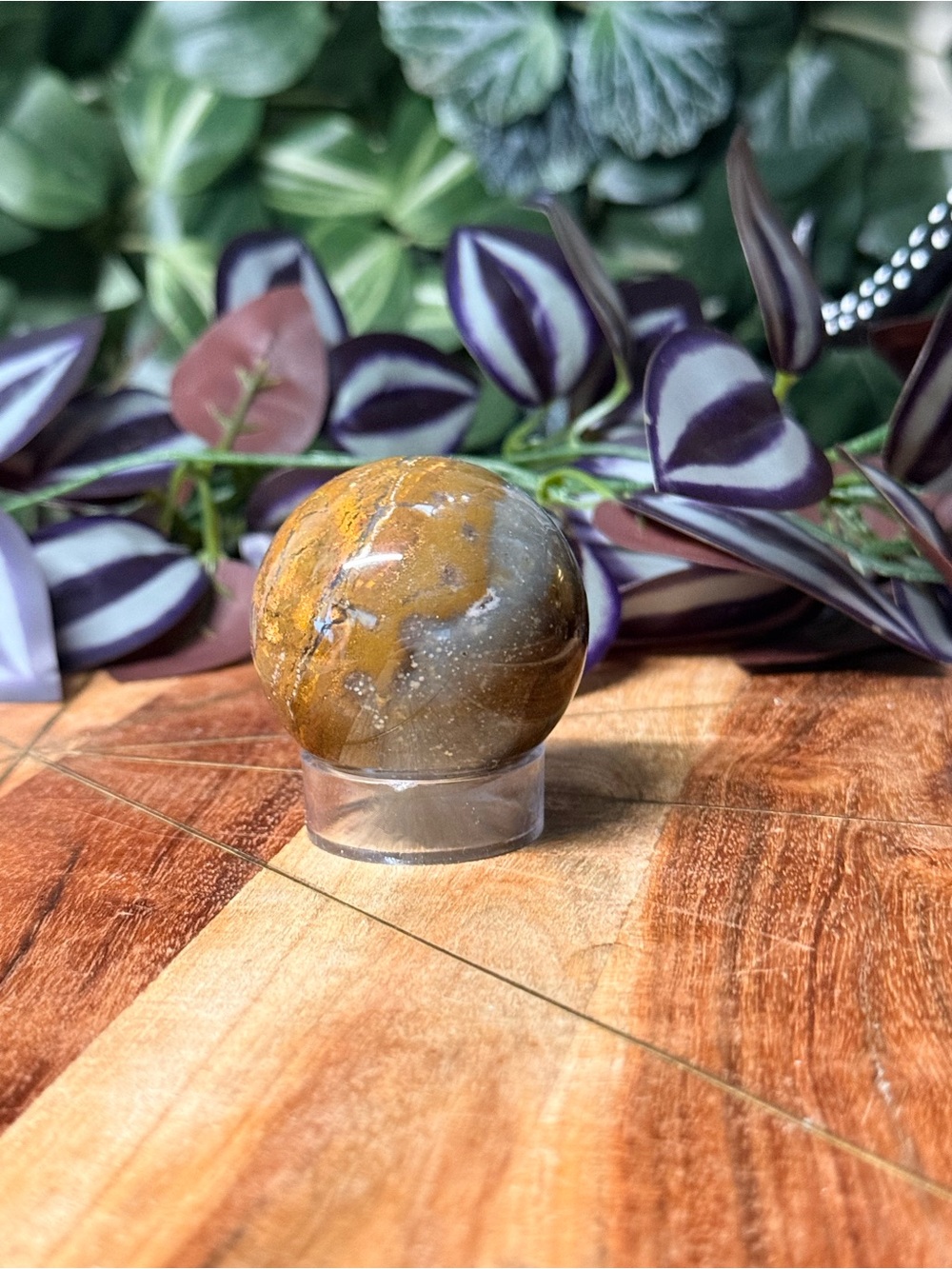 Starry sky agate sphere